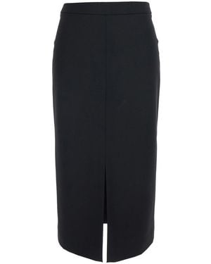 Jucca Gonna Pantalone Nera Con Taglio Aderente E Chiusura Posteriore I - Nero
