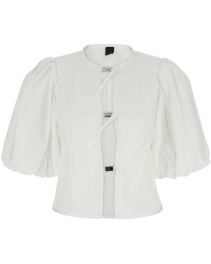 Pinko Shirt With Balloon Sleeves - White
