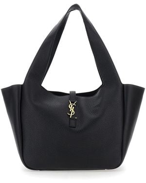Saint Laurent Tote Bag With Cassandre Hook Closue - Black