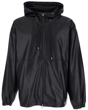 DUNST Jacket With Fixed Hood - Black