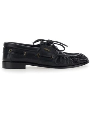 Saint Laurent Le Loafer Bateau - White