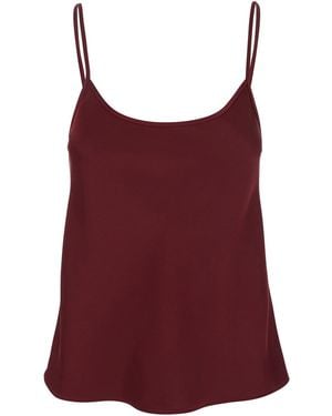 Plain Top With Spaghetti Straps - Red