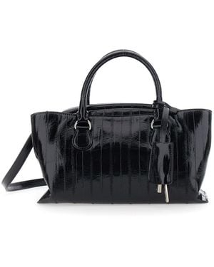 OSOI Shell Brot Mini Is A Cow Leather Shoulder Bag - Black