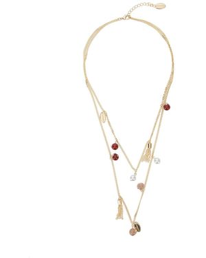 Twinset Necklace 'Necklace' With Brass Details For - White