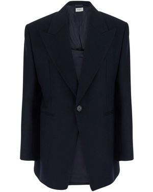 Saint Laurent Look 27 Giacca Monopetto - Blue