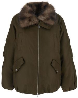 STAND Thilda Jacket Shiny Nylon - Green