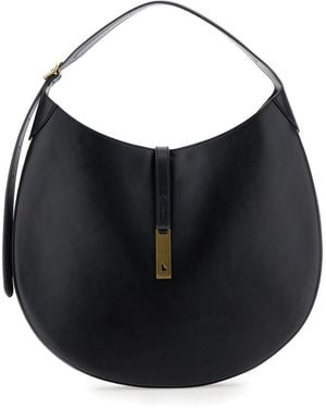 Polo Ralph Lauren Shoulder Bag Smooth Leather - Black
