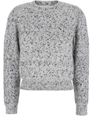 Isabel Marant V-Neck Long Sleeve Top - Gray