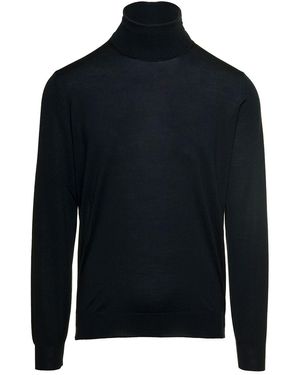 GAUDENZI Dolcevita Con Collo Risvolto - Blu