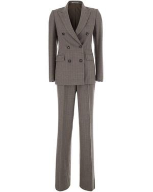 Tagliatore Suit Paris With Elegant Finishes - Grey
