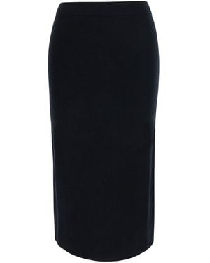 Max Mara Skirt With Elegant Details - Black