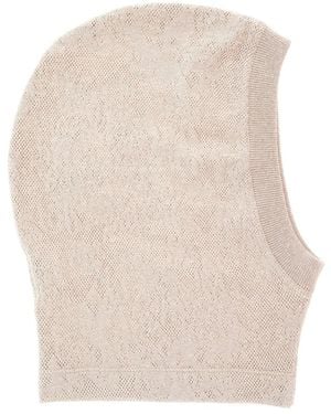 Brunello Cucinelli Balaclava Hat Wool Blend - Natural
