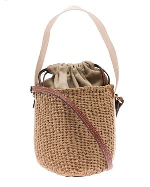 Chloé Raffia 'Woody' Small Handbag - Natural