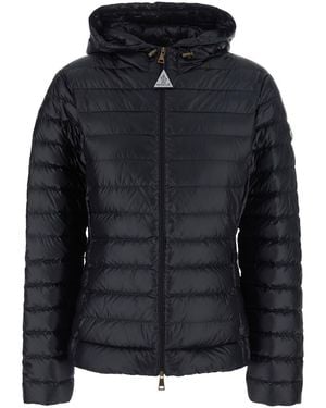 Moncler 'Igel' Down Jacket With Logo Patch On The Sleeve - Black