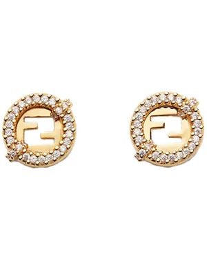 Fendi New Round Earring - Metallic