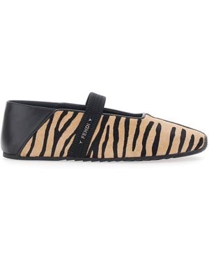 Fendi Ballerina Velluto - White