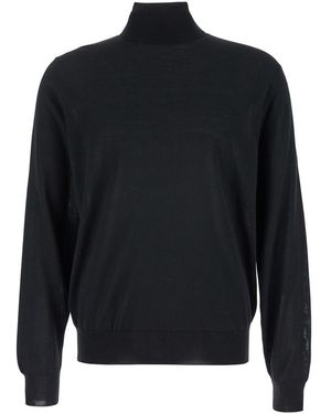 Le Plain Long Sleeve Turtleneck - Black