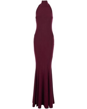 Norma Kamali Long Sleeveless Dress - Purple