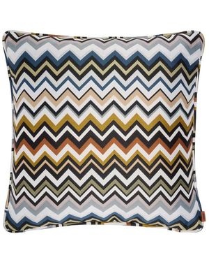 Missoni Cuscino Belfast Con Motivo Multicolore E Tessuto Morbido - Bianco
