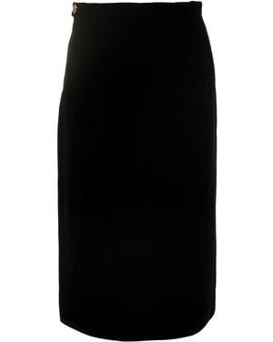 Gucci Glittered Straight Skirt - Black
