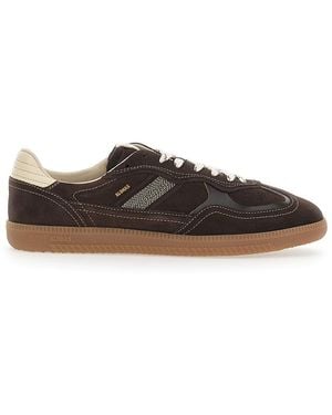 Alohas Trainers Tb.490 Rife With Leather And Cream Details - Brown