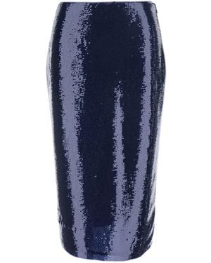 Tom Ford Skirt With All-Over Sequins - Blue