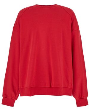Juun.J Felpa Oversize Con Stampa Grafica - Rosso