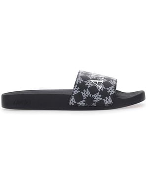 Amiri Sandals With Logo Lettering On The Front - White