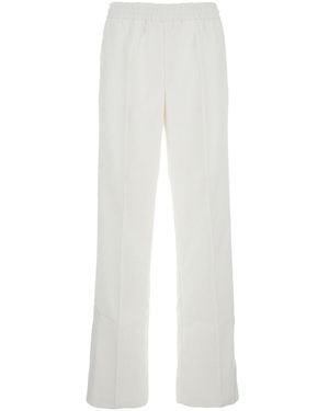 Gucci Pantalone Con Vita Elasticizzata Con Coulisse - Bianco