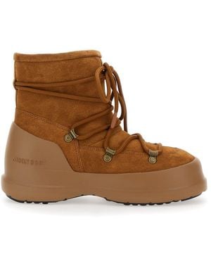 ショートブーツ・ブーティ MOON BOOT Woman Flat ankle boots Brown 80D1409400 M008 Moon Boot® Official Online Store