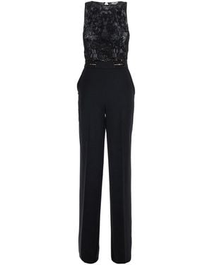 Elisabetta Franchi Jumpsuit Sleeveless Lace - Black