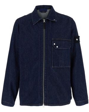 Stone Island Shirts Denim - Blue