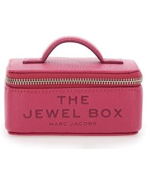 Marc Jacobs 'The Jewel Box' Handbag With Logo Lettering Embossed - Pink