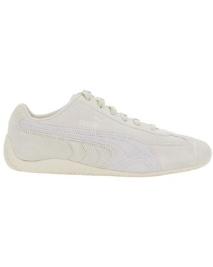 PUMA Low Top Sneakers With Logo Detailing - White