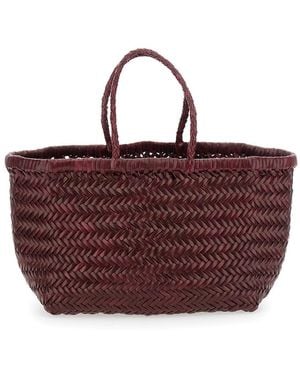 Dragon Diffusion 'Triple Jump' Handbag With Two Top Handles A - Purple
