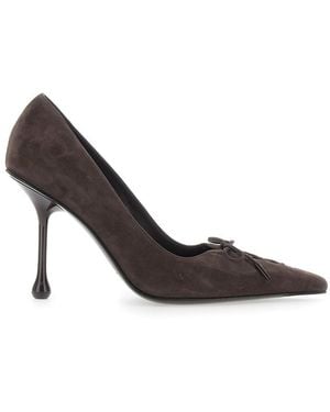 Jimmy Choo Court Shoes Scarlett 95 Suede - Brown