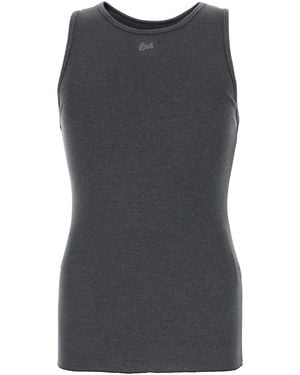 ERL Crew Neck Top Cotton-Blend - Grey