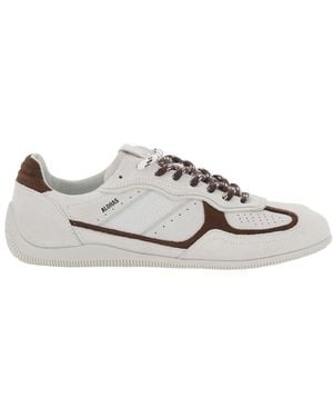 Alohas Low Top Trainers With Logo Lettering On The Side - White