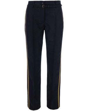 Dries Van Noten Pants Persy Pants With Pockets And Straight Hems - Blue