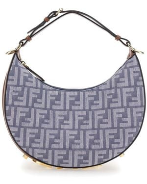 Fendi Graphy Denim Embroidrey - Blue
