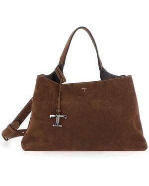 Tod's Apa Top Handle Media - Brown