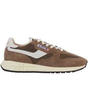 Autry Colour Block Trainers - Brown