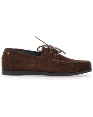 VINNY'S Loafers With Rounded Toe - Brown