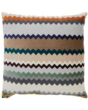 Missoni Cuscino 'Dune' Con Motivo Zigzag All-Over - Grigio