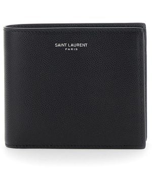 Saint Laurent Bi-Fold Wallet Monogram Leather Calfskin - Black