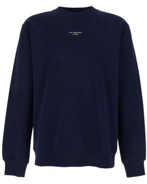 Drole de Monsieur 'Le Sweatshirt Slogan Classique' Crewneck Sweat - Blue