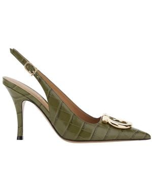 Ferragamo Sara 95 Croc Adv - Metallic