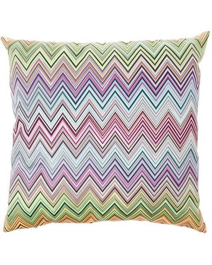 Missoni Square Cushion With Zigzag Motif - Gray