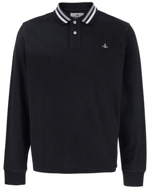 Vivienne Westwood Ls Polo - Blue