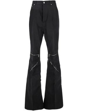 Rick Owens 'Bolan Cargo' Trousers With Zip Applied On The Legs - Black